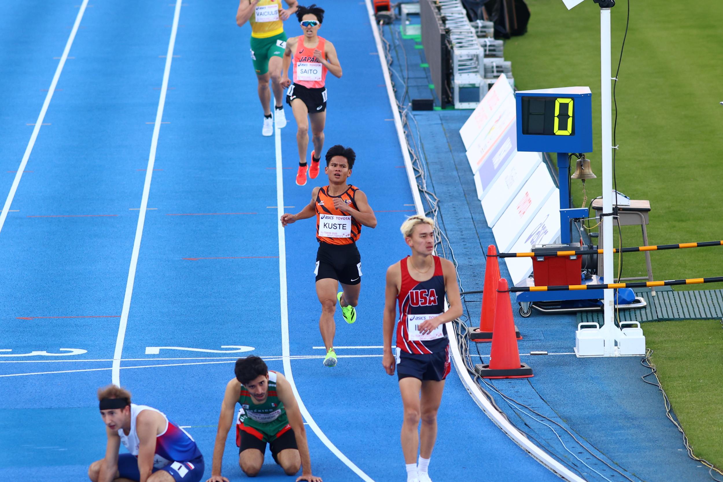 Azlan Kuste Kandas di Final 1.500m Deaflympics 2025