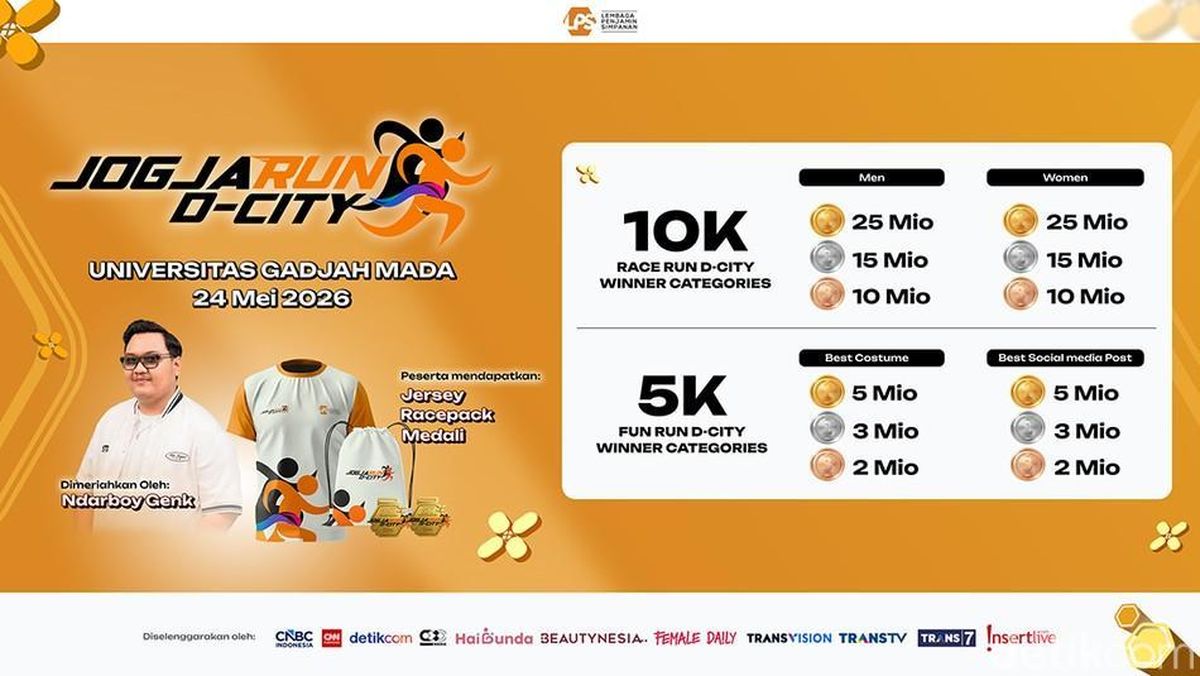 Jogja Run D-City 2026: Gelar Lari Spektakuler di Malioboro